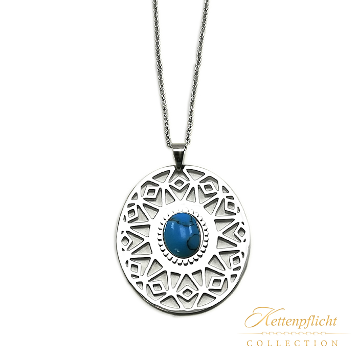 Kette Silber mit Türkis