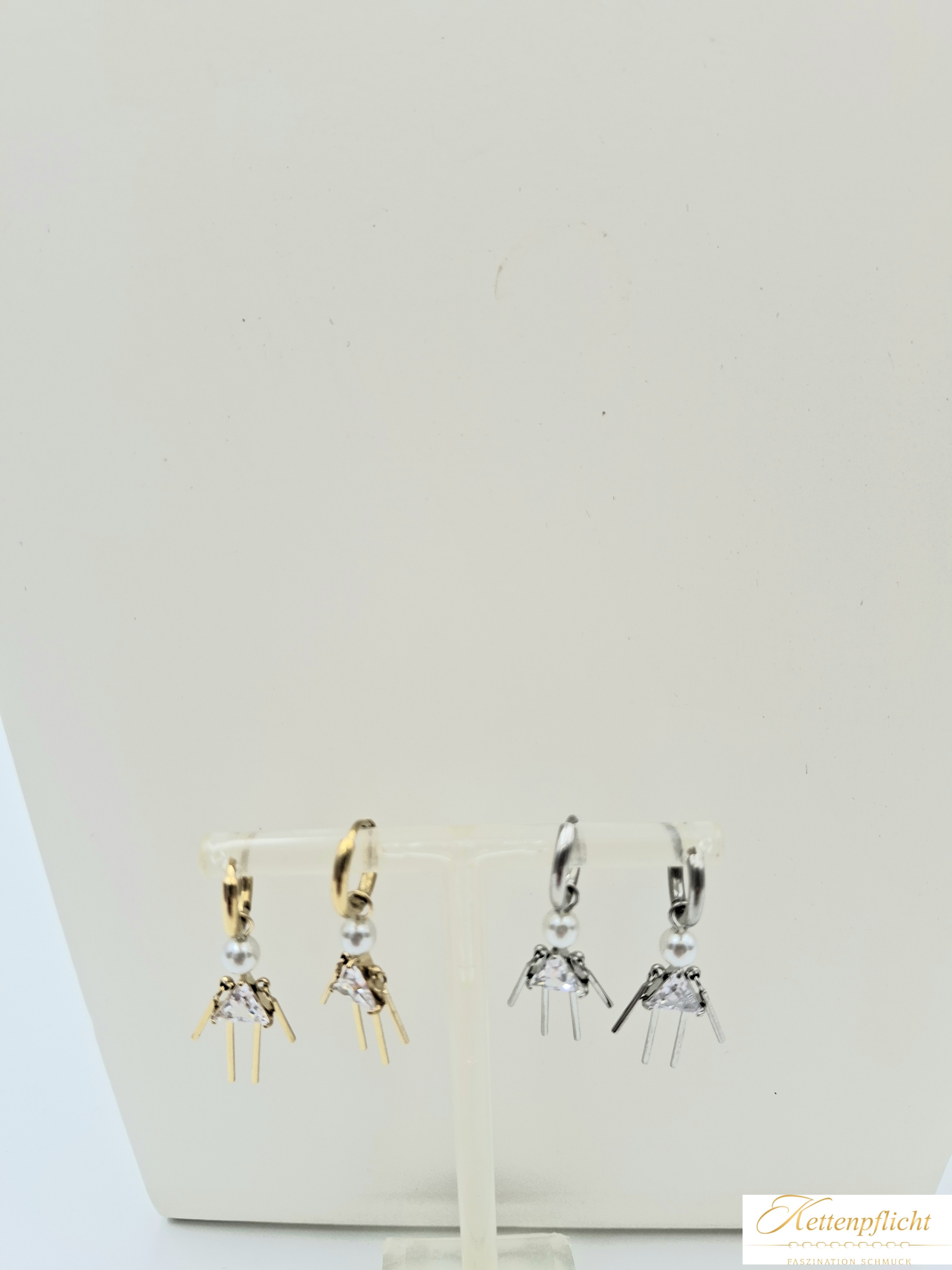 Ohrhänger Puppe Gold und SilberGold